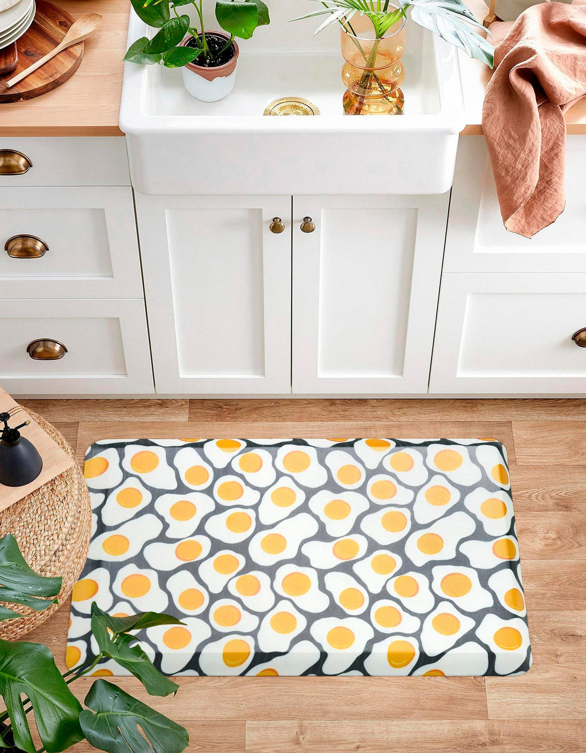 Cozy Haven Mat Collection Area Rug -  Nirvana Rectangle Black and White  lifestyle 8