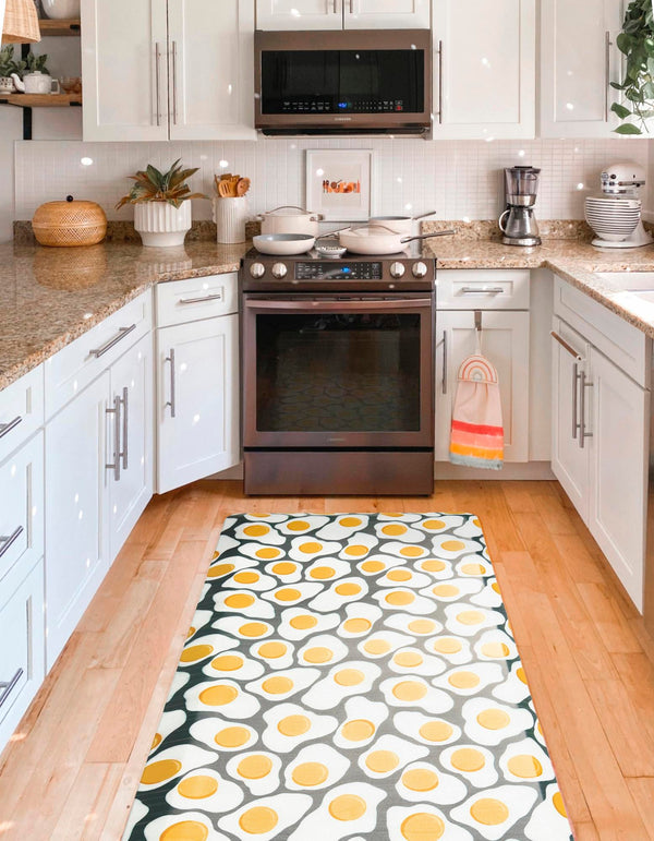 Cozy Haven Mat Collection Area Rug -  Nirvana Rectangle Black and White  lifestyle 5