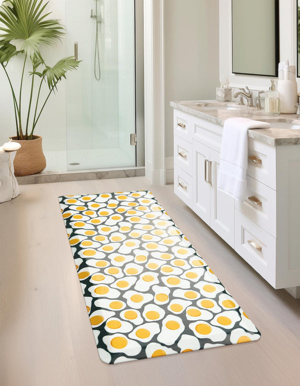 Cozy Haven Mat Collection Area Rug -  Nirvana Rectangle Black and White  lifestyle 13