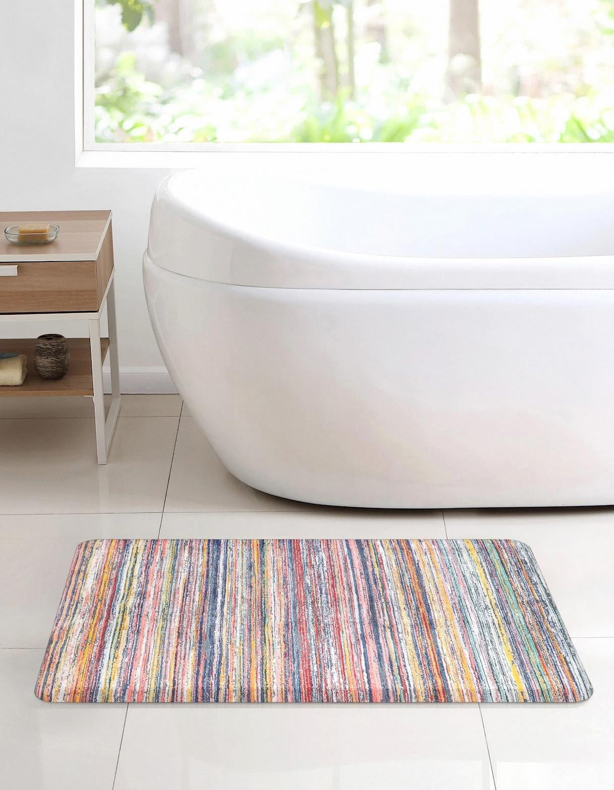 Cozy Haven Mat Collection Area Rug -  Sanctuary Rectangle Multi  lifestyle 4