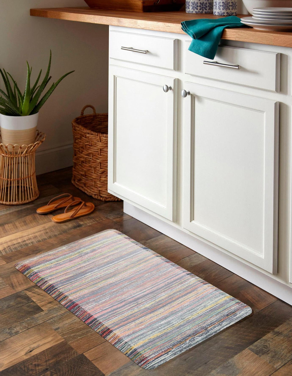 Cozy Haven Mat Collection Area Rug -  Sanctuary Rectangle Multi  lifestyle 6