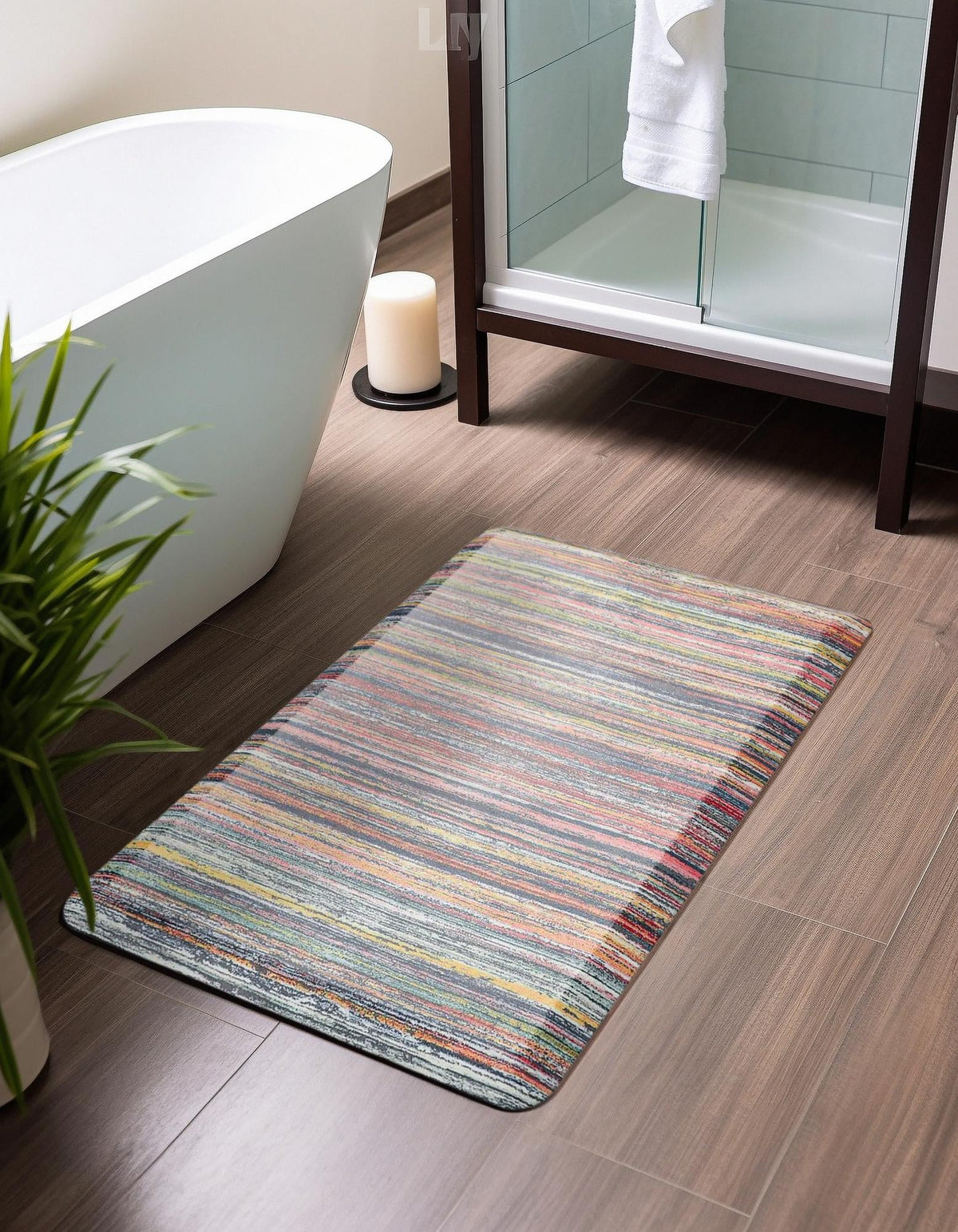 Cozy Haven Mat Collection Area Rug -  Sanctuary Rectangle Multi  lifestyle 8