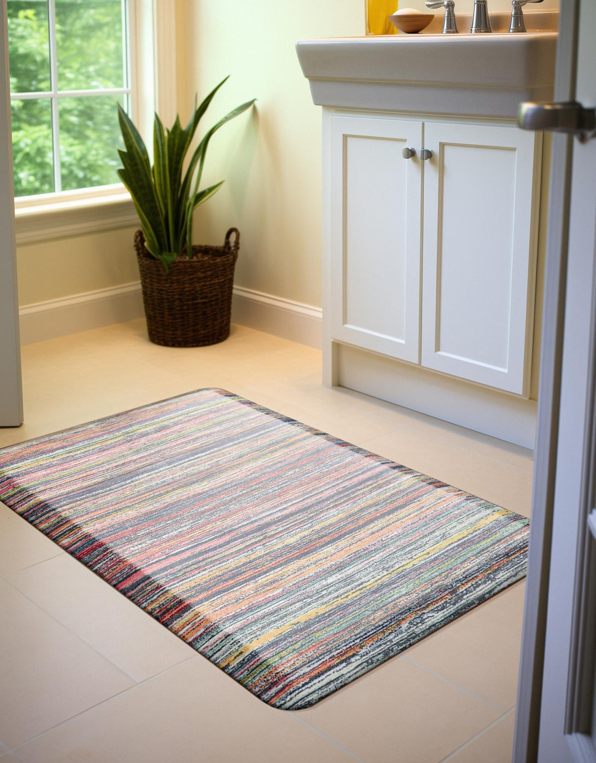 Cozy Haven Mat Collection Area Rug -  Sanctuary Rectangle Multi  lifestyle 10