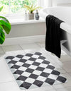 Cozy Haven Mat Collection Area Rug -  Oasis Rectangle Black and White  lifestyle 2