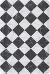 Cozy Haven Mat Collection Area Rug -  Oasis Rectangle Black and White Main