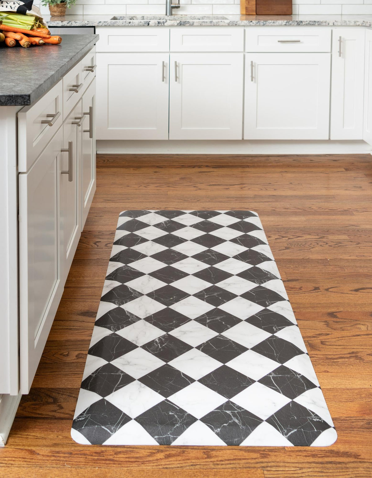 Cozy Haven Mat Collection Area Rug -  Oasis Rectangle Black and White  lifestyle 25