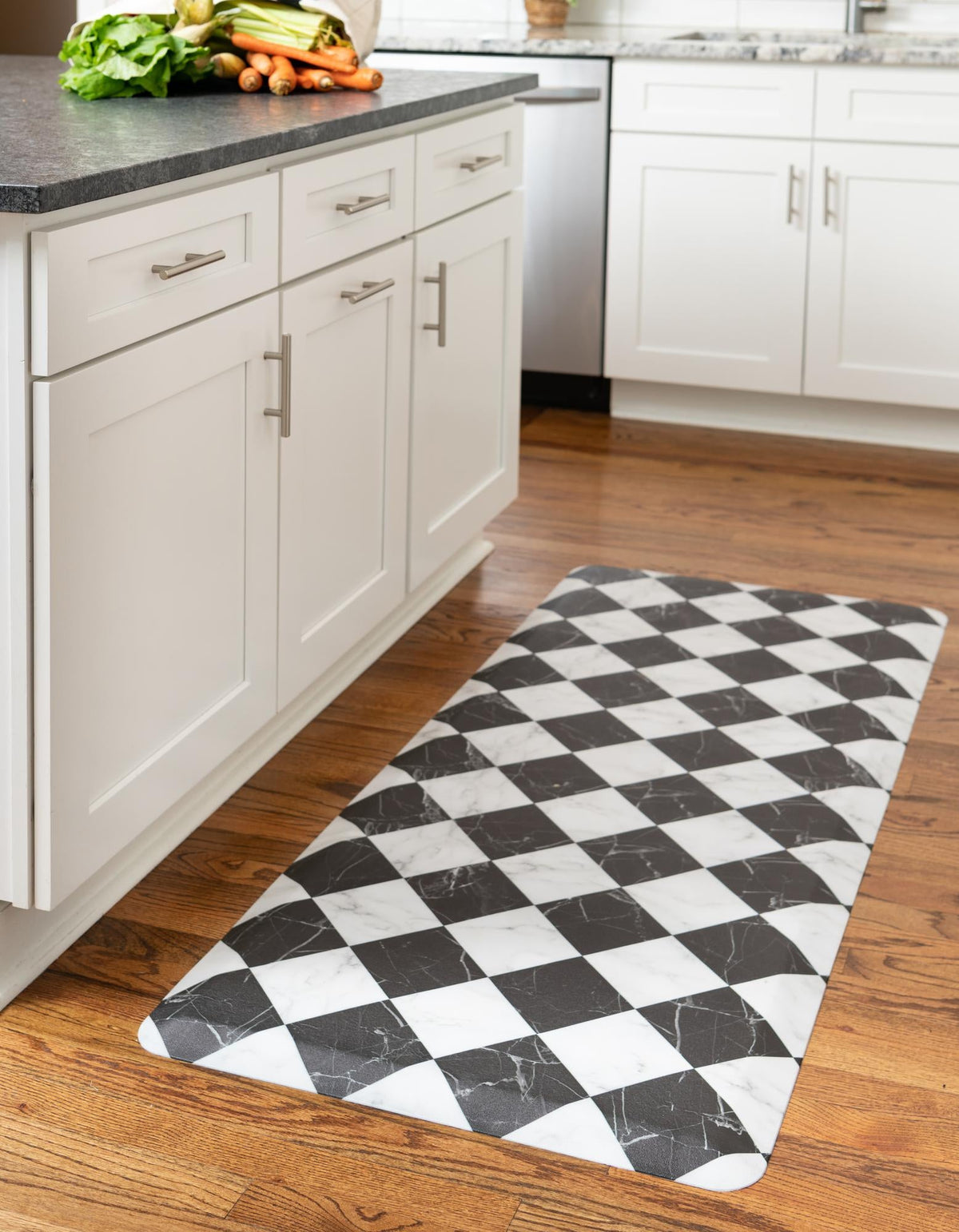 Cozy Mat Collection Area Rug -  Oasis Rectangle Black and White  lifestyle 22