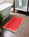 Cozy Haven Mat Collection Area Rug -  Burrow Rectangle Watermelon Red  lifestyle 4