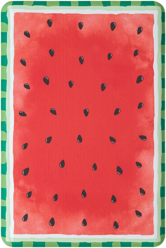 Cozy Haven Mat Collection Area Rug -  Burrow Rectangle Watermelon Red Main