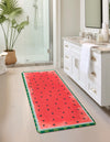 Cozy Haven Mat Collection Area Rug -  Burrow Rectangle Watermelon Red  lifestyle 7