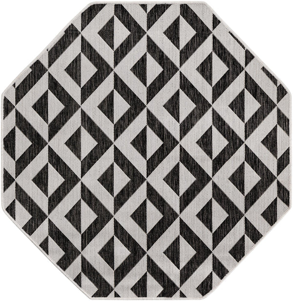 Urban Oasis Rugs Collection Area Rug -  Highrise (Charcoal Gray) Octagon Charcoal Gray  lifestyle 10