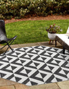 Urban Oasis Rugs Collection Area Rug -  Highrise (Charcoal Gray) Octagon Charcoal Gray  lifestyle 0