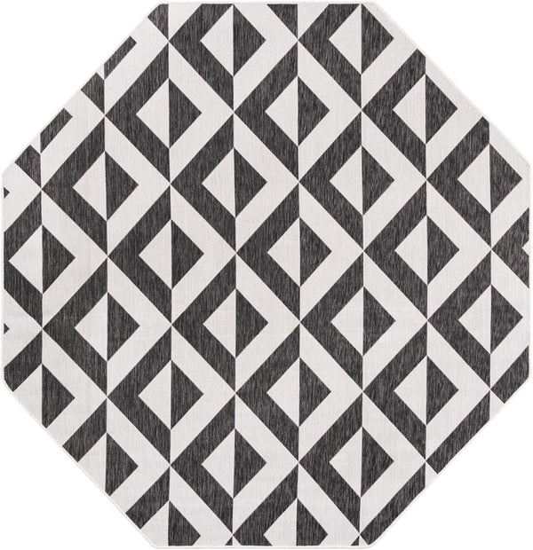 Urban Oasis Rugs Collection Area Rug -  Highrise (Charcoal Gray) Octagon Charcoal Gray Main