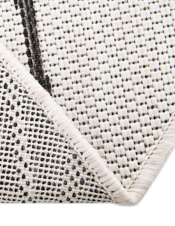 Garden Terrace Escape Collection Area Rug -  Evergreen (Charcoal Ivory) Round Charcoal Ivory  lifestyle 7