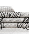 Garden Terrace Escape Collection Area Rug -  Evergreen (Charcoal Ivory) Round Charcoal Ivory  lifestyle 12