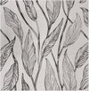 Garden Terrace Escape Collection Area Rug -  Evergreen (Charcoal Ivory) Square Charcoal Ivory Main