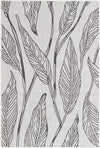 Garden Terrace Escape Collection Area Rug -  Evergreen (Charcoal Ivory) Rectangle Charcoal Ivory Main