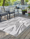 Garden Terrace Escape Collection Area Rug -  Evergreen (Charcoal Ivory) Rectangle Charcoal Ivory  lifestyle 3