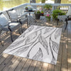 Garden Terrace Escape Collection Area Rug -  Evergreen (Charcoal Ivory) Rectangle Charcoal Ivory  lifestyle 15