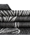 Seaside Blooms Collection Area Rug -  Evergreen (Ivory Charcoal) Round Ivory Charcoal  lifestyle 48