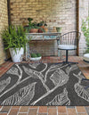 Garden Terrace Escape Collection Area Rug -  Evergreen (Ivory Charcoal) Rectangle Ivory Charcoal  lifestyle 2