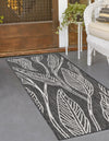 Garden Terrace Escape Collection Area Rug -  Evergreen (Ivory Charcoal) Runner Ivory Charcoal  lifestyle 2