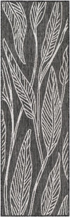 Garden Terrace Escape Collection Area Rug -  Evergreen (Ivory Charcoal) Runner Ivory Charcoal Main
