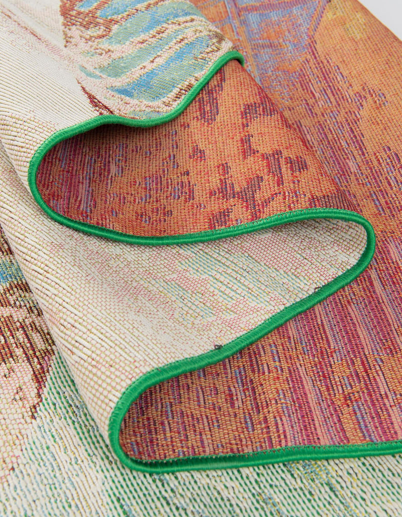 Garden Terrace Escape Collection Area Rug -  Fern Rectangle Multi  lifestyle 13