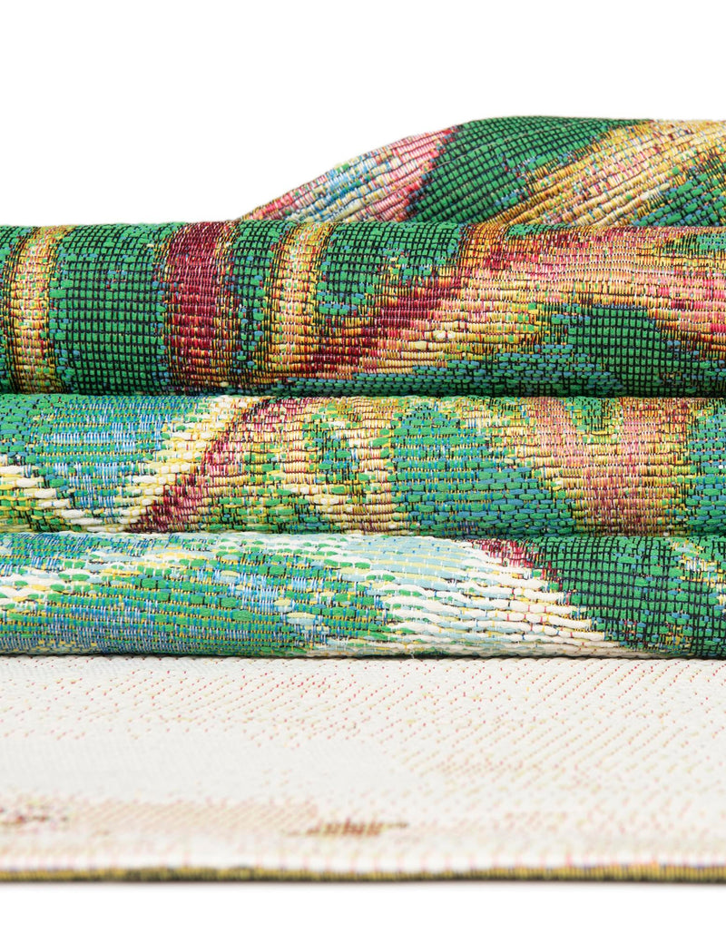 Garden Terrace Escape Collection Area Rug -  Fern Rectangle Multi  lifestyle 14