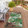 Garden Terrace Escape Collection Area Rug -  Fern Runner Multi  lifestyle 75