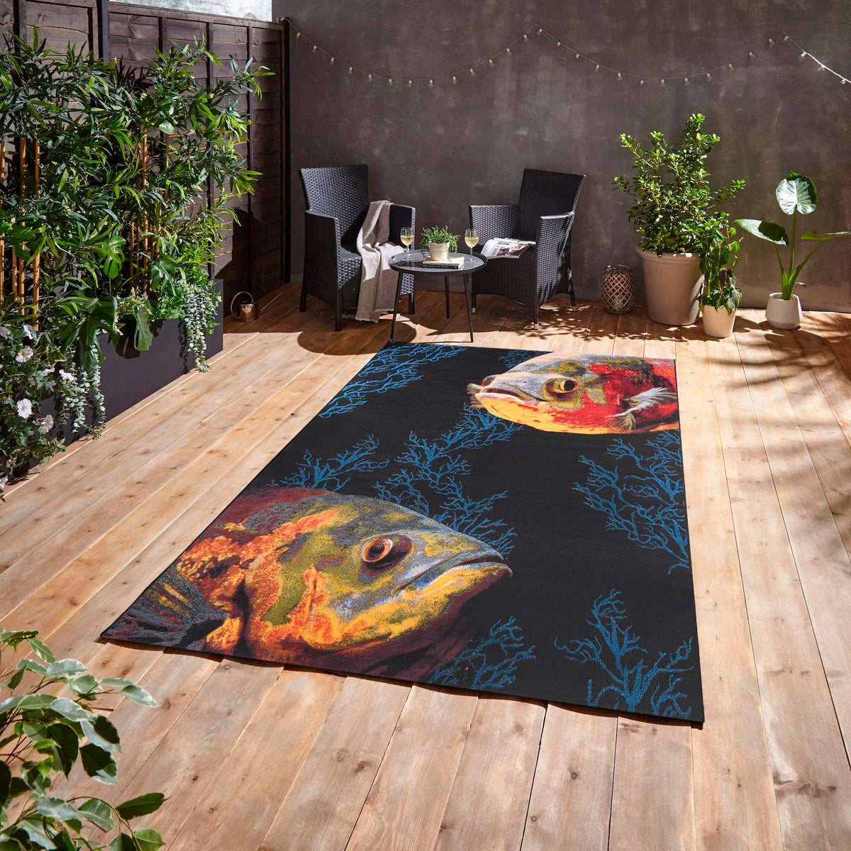 Seaside Haven Rugs Collection Area Rug -  Harbor Rectangle Multi  lifestyle 15
