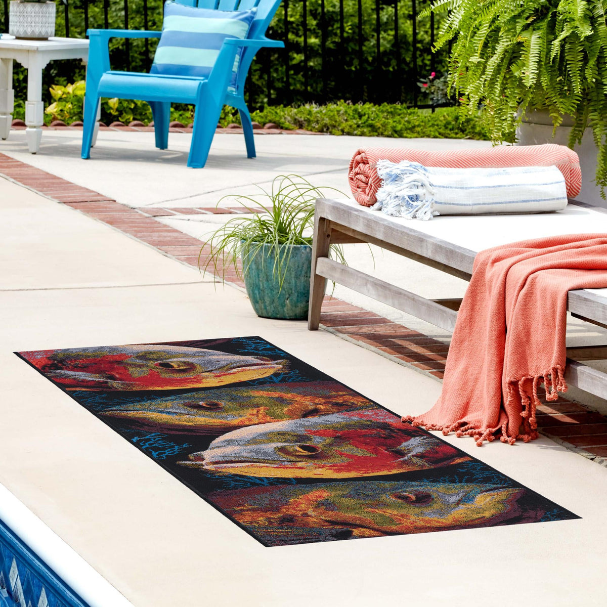 Seaside Haven Rugs Collection Area Rug -  Harbor Runner Multi  lifestyle 61