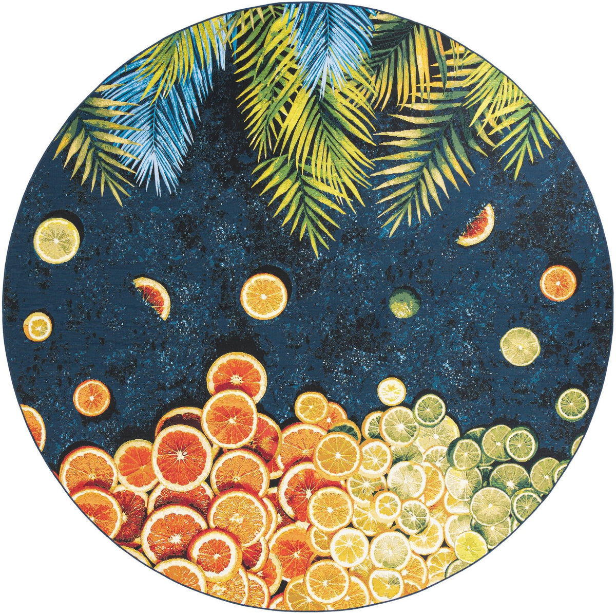 Seaside Haven Rugs Collection Area Rug -  Dunes Round Multi  lifestyle 19