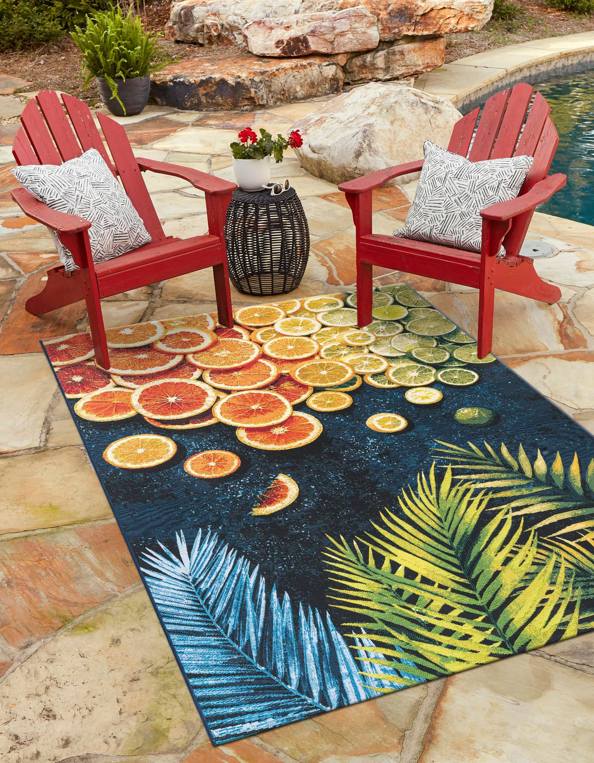 Seaside Haven Rugs Collection Area Rug -  Dunes Rectangle Multi  lifestyle 2
