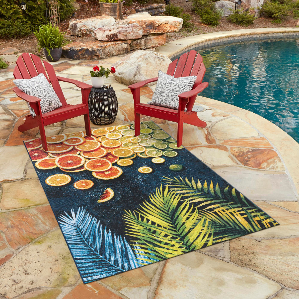 Seaside Haven Rugs Collection Area Rug -  Dunes Rectangle Multi  lifestyle 14