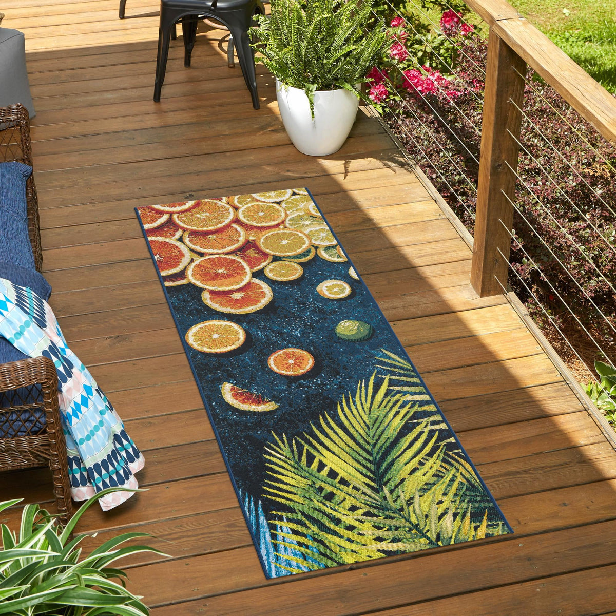 Seaside Haven Rugs Collection Area Rug -  Dunes Runner Multi  lifestyle 56