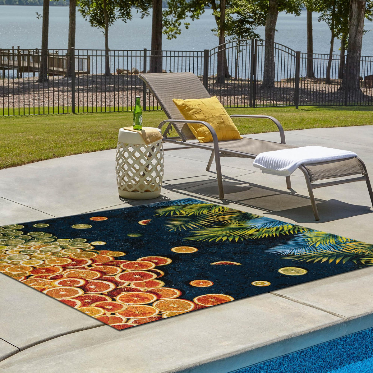 Seaside Haven Rugs Collection Area Rug -  Dunes Square Multi  lifestyle 60
