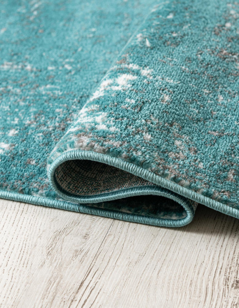Riviera Elegance Collection Area Rug - Antibes (Turquoise) Oval Turquoise  lifestyle 54