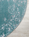Riviera Elegance Collection Area Rug - Antibes (Turquoise) Oval Turquoise  lifestyle 56