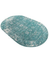 Riviera Elegance Collection Area Rug - Antibes (Turquoise) Oval Turquoise  lifestyle 45