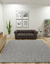 Wool Sphere Alley Collection Area Rug - Sphereville (Gray) Square Gray  lifestyle 23