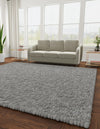 Wool Sphere Alley Collection Area Rug - Sphereville (Gray) Square Gray  lifestyle 27