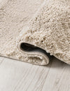 Cozy Comfort Shag Collection Area Rug - Haven (Oatmeal Beige) Oval Oatmeal Beige  lifestyle 44