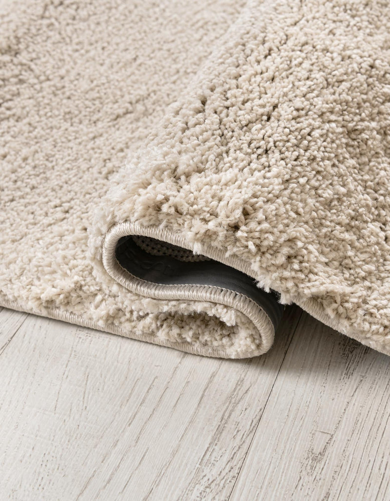 Cozy Comfort Shag Collection Area Rug - Haven (Oatmeal Beige) Oval Oatmeal Beige  lifestyle 44