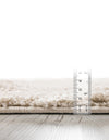 Cozy Comfort Shag Collection Area Rug - Haven (Oatmeal Beige) Oval Oatmeal Beige  lifestyle 45
