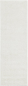 Cozy Comfort Shag Collection Area Rug - Haven (White) Runner White  lifestyle 24