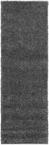 Solid Shag Seaside Collection Area Rug - Azure Cove (Gray) Runner Gray  lifestyle 52