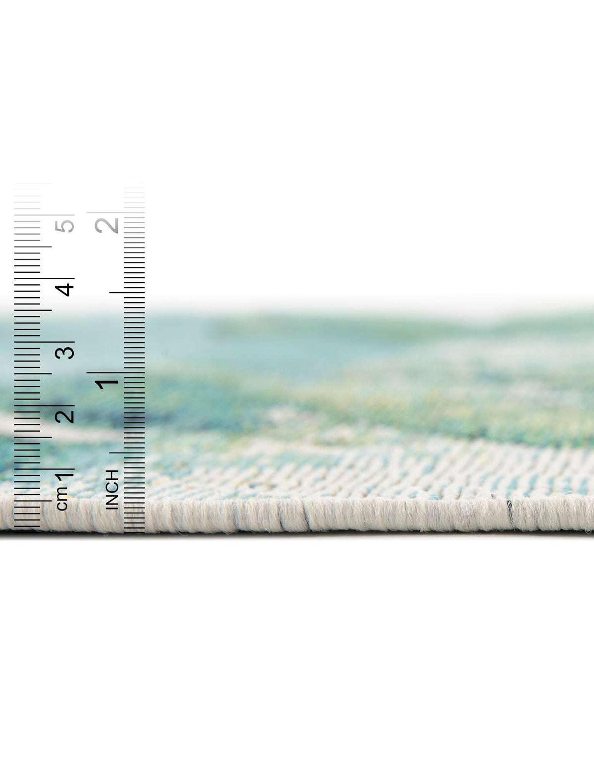 Garden Terrace Escape Collection Area Rug -  Flora Rectangle Blue Green  lifestyle 5