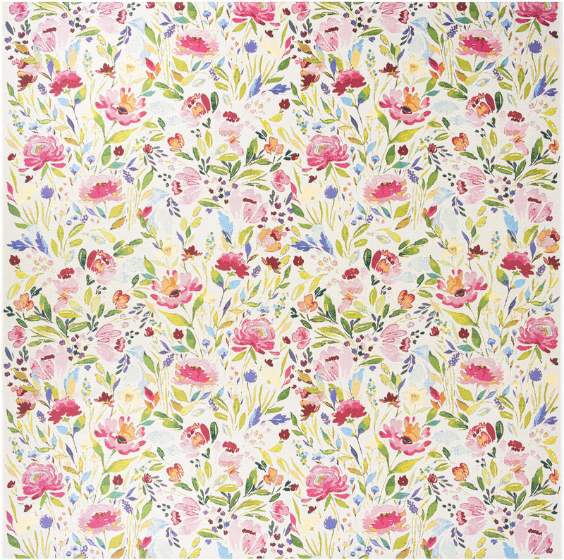 Garden Terrace Escape Collection Area Rug -  Meadow Square Multi  lifestyle 20