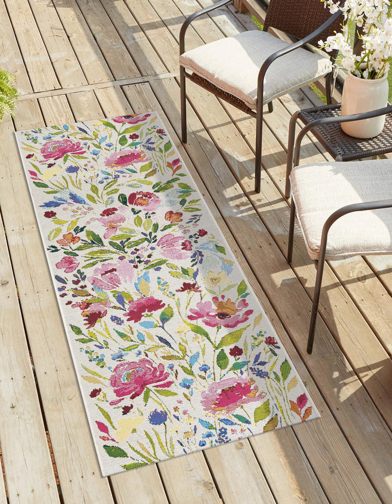 Garden Terrace Escape Collection Area Rug -  Meadow Runner Multi  lifestyle 22